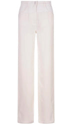 pantaloni albi femei givenchy BW50WG5Y6G100